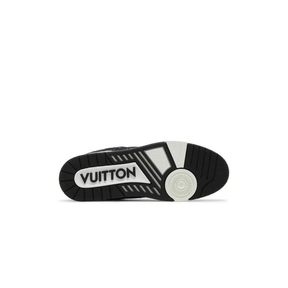 Кроссовки Louis Vuitton Trainer 'Black Monogram Denim' 4