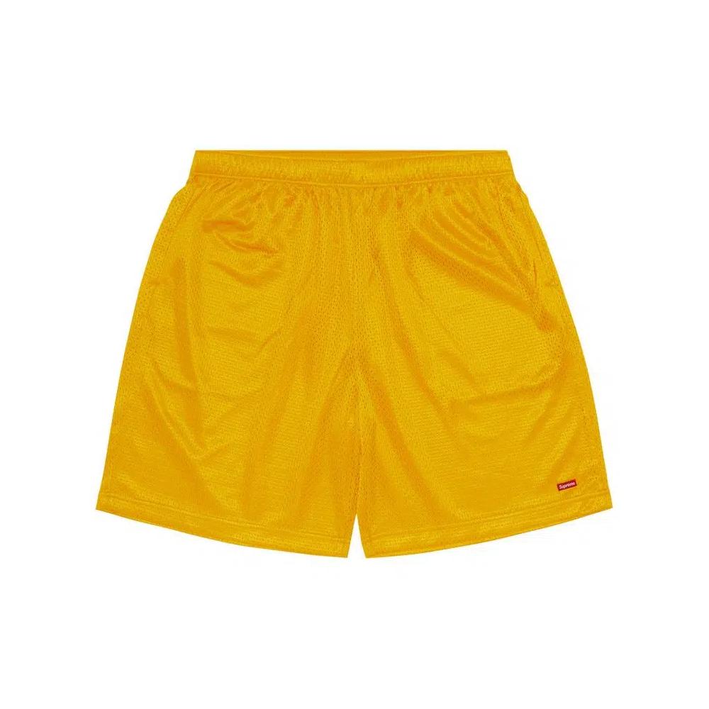 Шорты Supreme Small Box Baggy Mesh Short 'Золотой' 1
