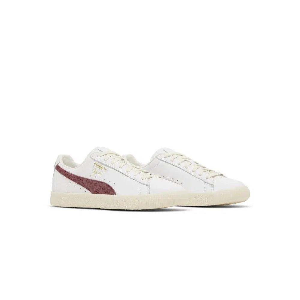 Кроссовки Puma Clyde Base «Белый древесный фиолетовый» 8