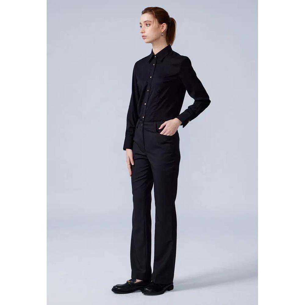 Черная рубашка Slim Fit с галстуком 3