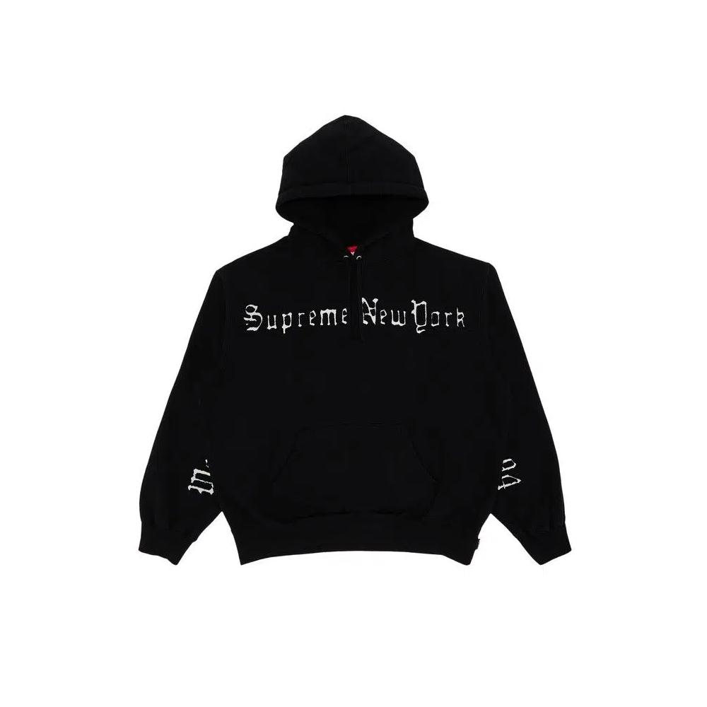 Худи Supreme Contrast Cutout Hooded Sweatshirt 'Black' 1