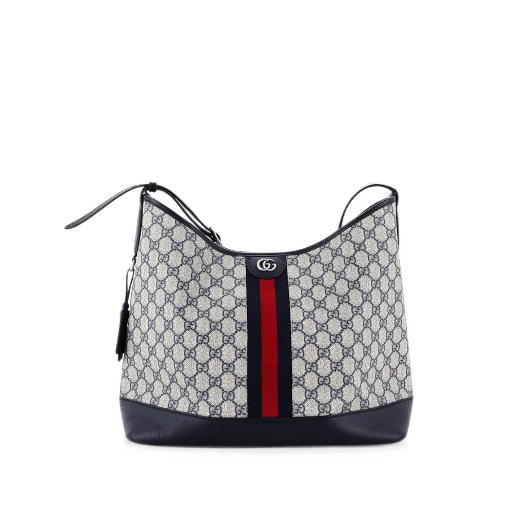 Сумка на плечо Ophidia Open Bucket Bag из канваса с узором GG 1