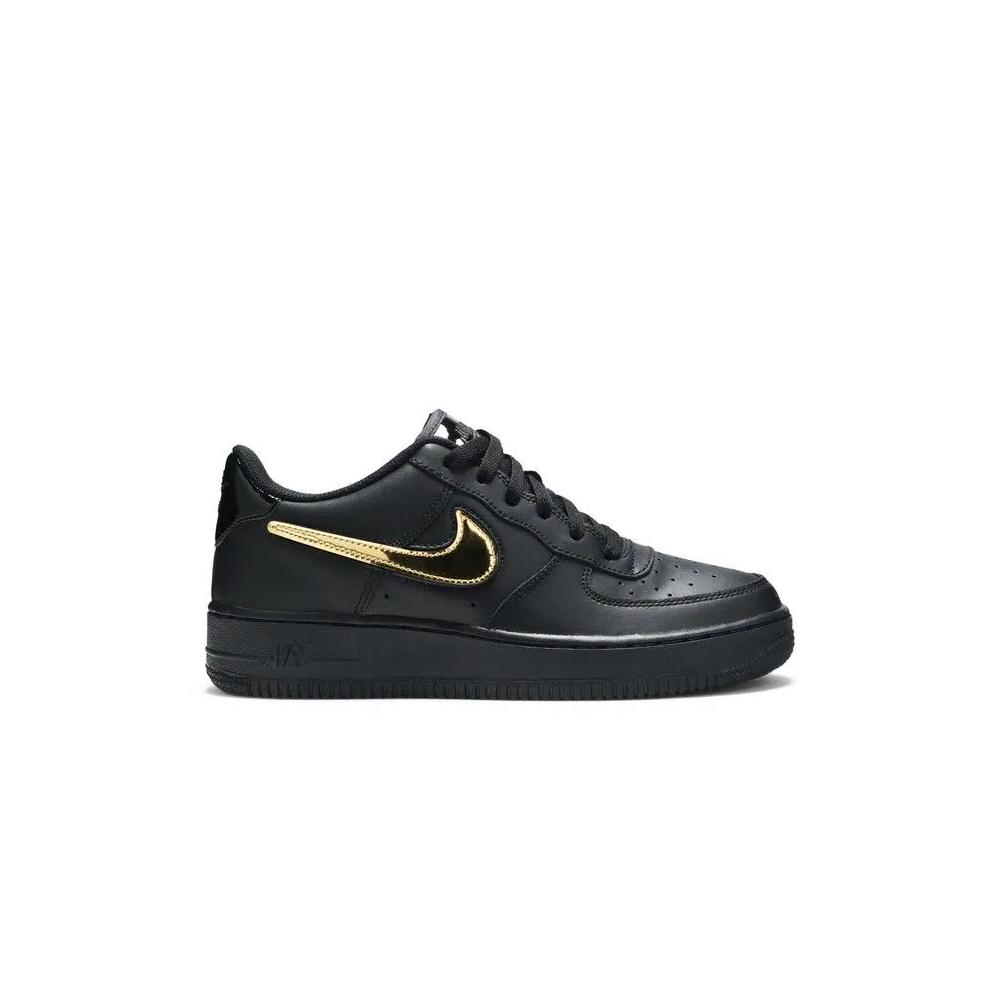 Кроссовки Nike Air Force 1 LV8 3 GS 'Removable Swoosh - Black' 1