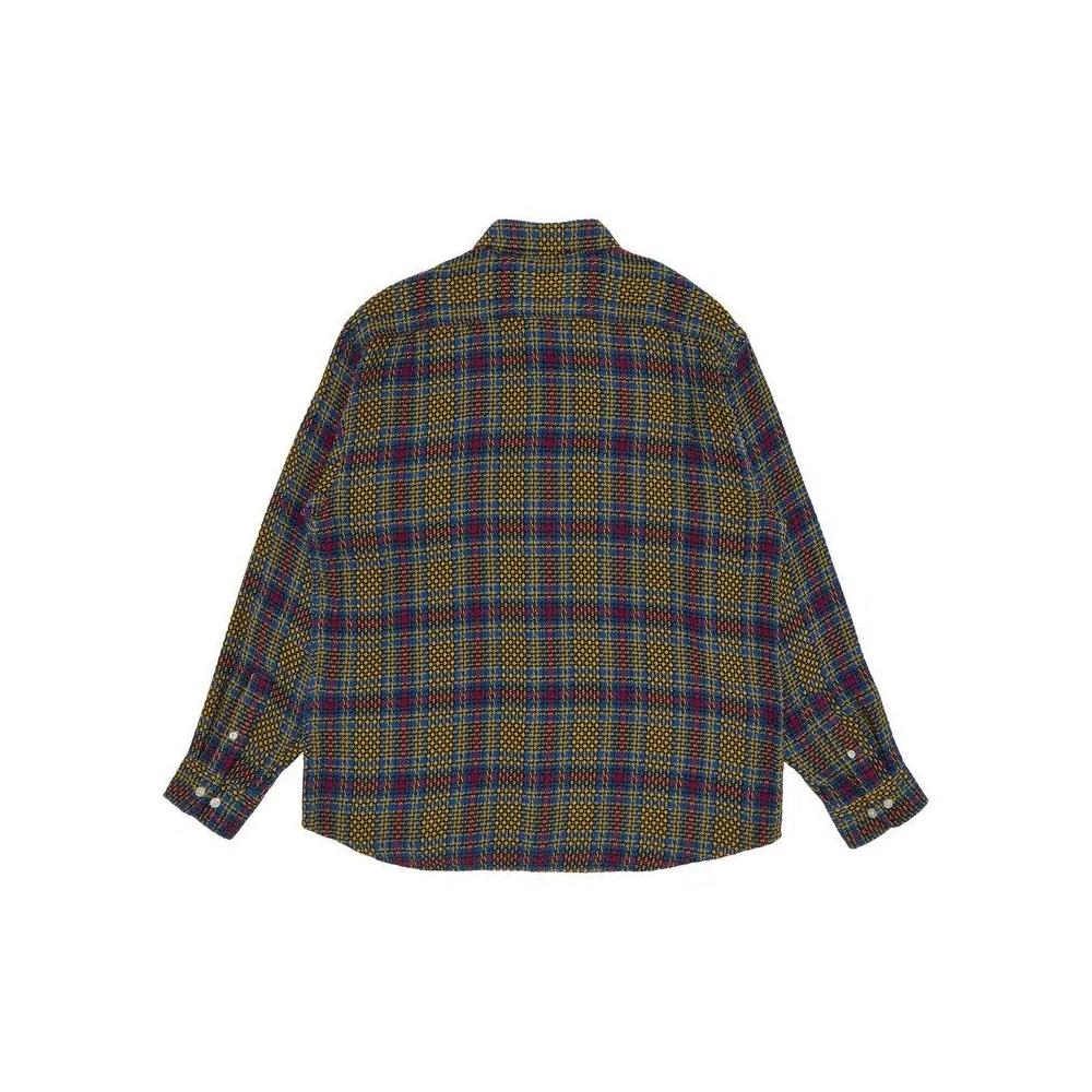 Рубашки на пуговицах Supreme Basket Weave Plaid Shirt 'Желтый' 2