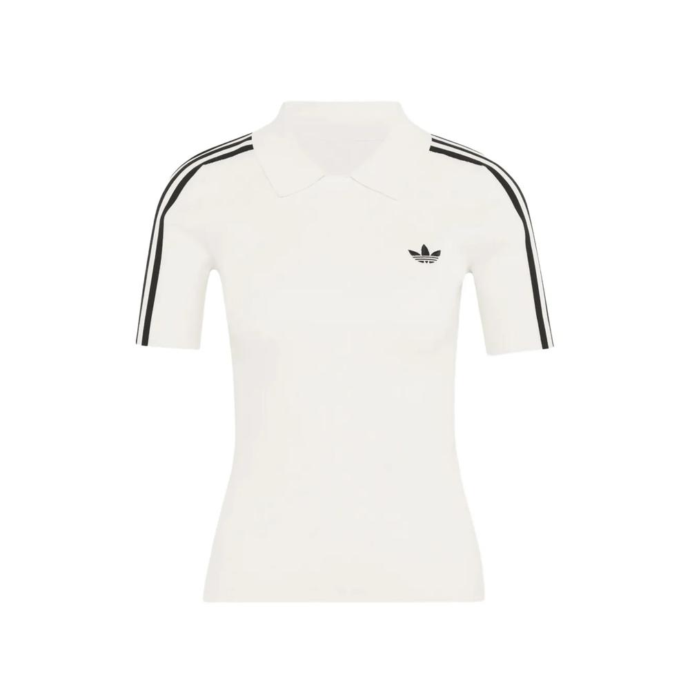 ribbed-knit stripe-detail polo shirt 1