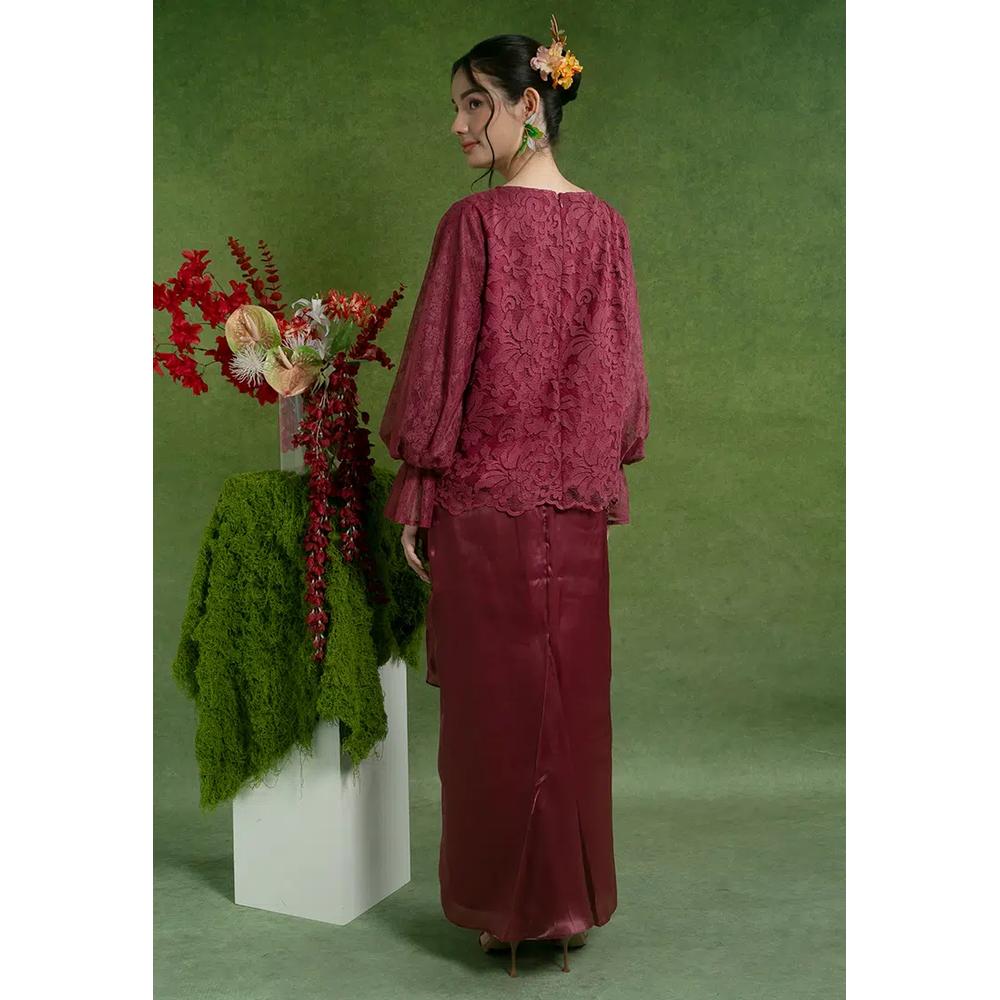 Shira Kurung Современный с драпированной юбкой 2