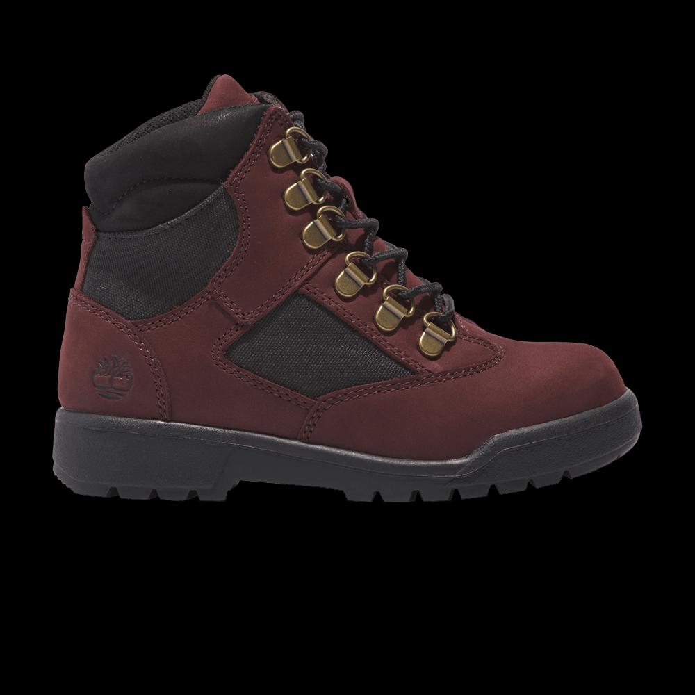 Ботинки Timberland 6-Inch Field Boot Little Kid «Бордовый» 1