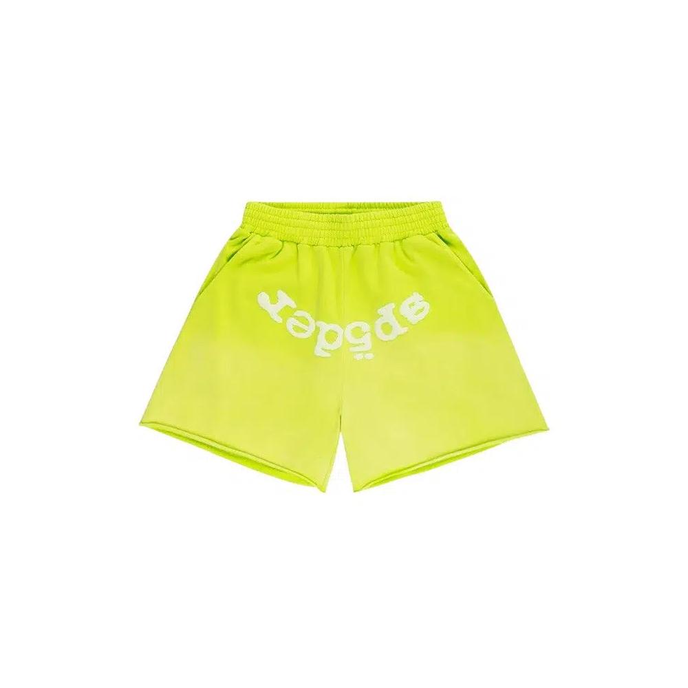 Шорты Sp5der Og Web V2 Sweatshort 'Кислотно-зеленый' 1