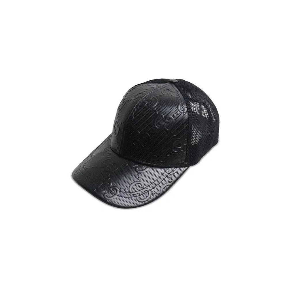 Кепки Gucci Бейсболка GG Embossed 'Black' 3