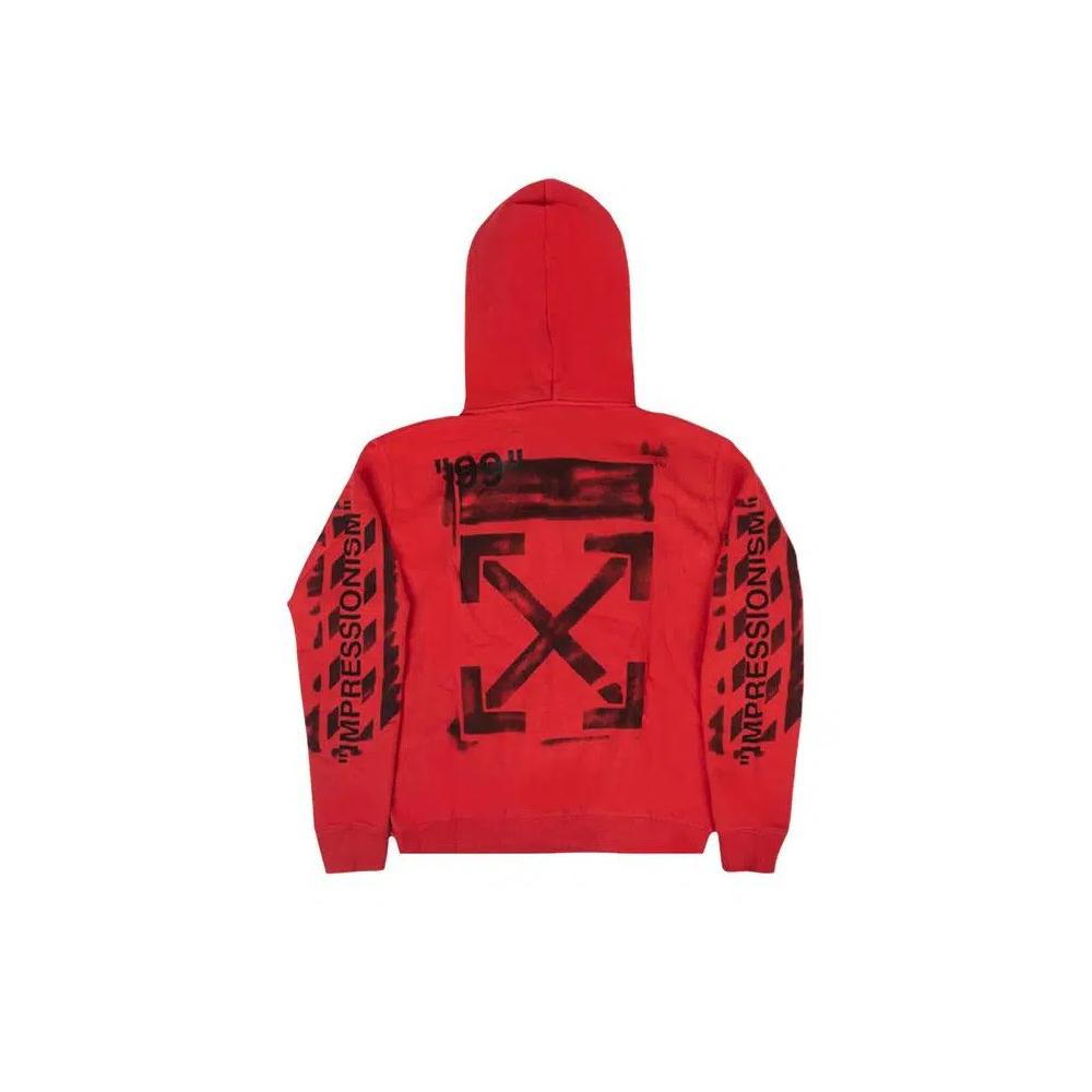 Худи Off-White Impressionism Hooded Sweatshirt 'Red' 2