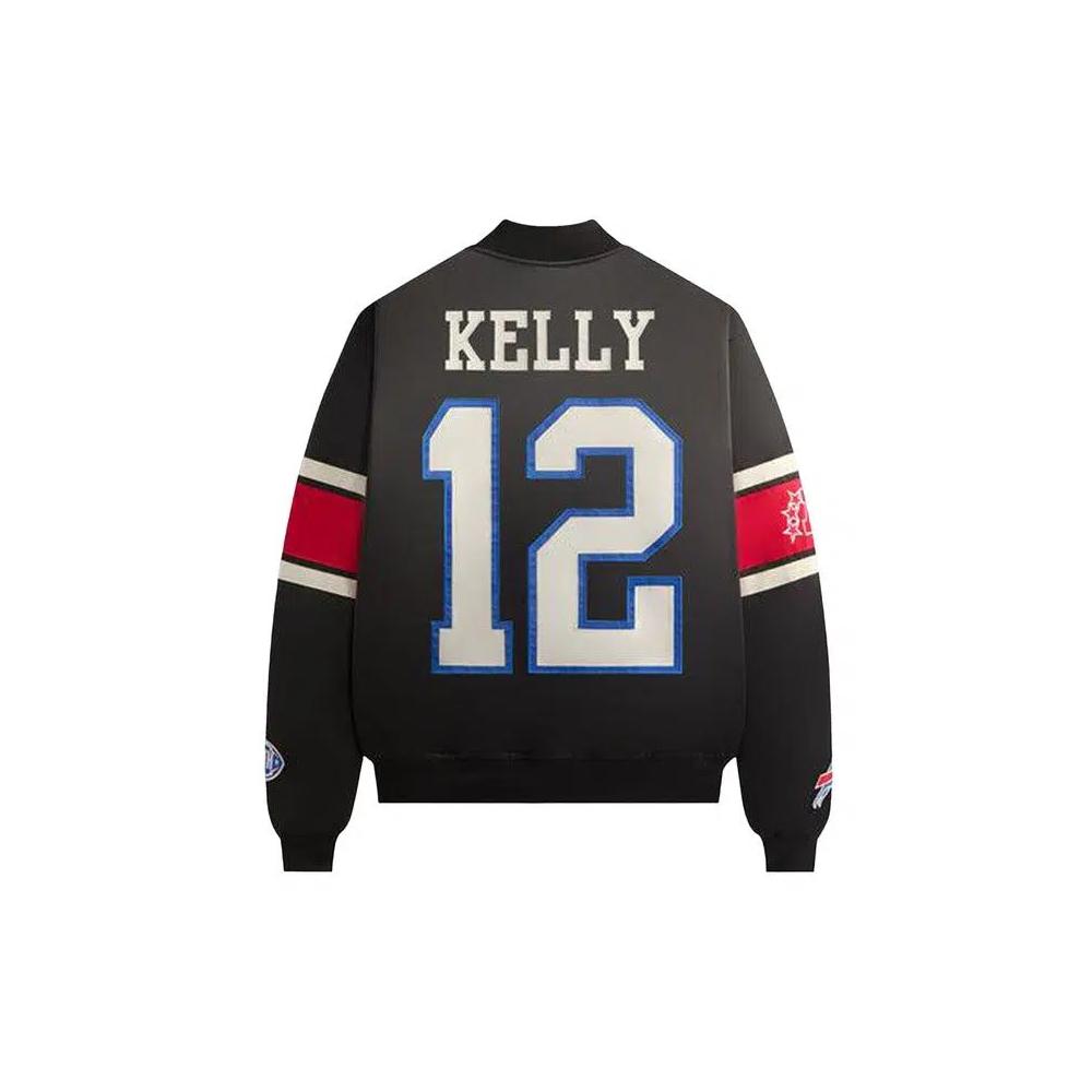 Бомберы Kith For The NFL Buffalo Bills Satin Bomber Jacket 'Черный' 2