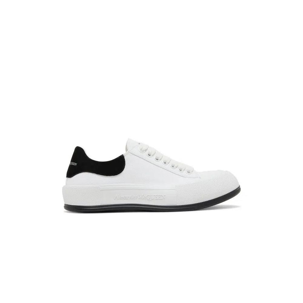 Кроссовки Alexander McQueen Deck Plimsoll Low 'White Black' 1