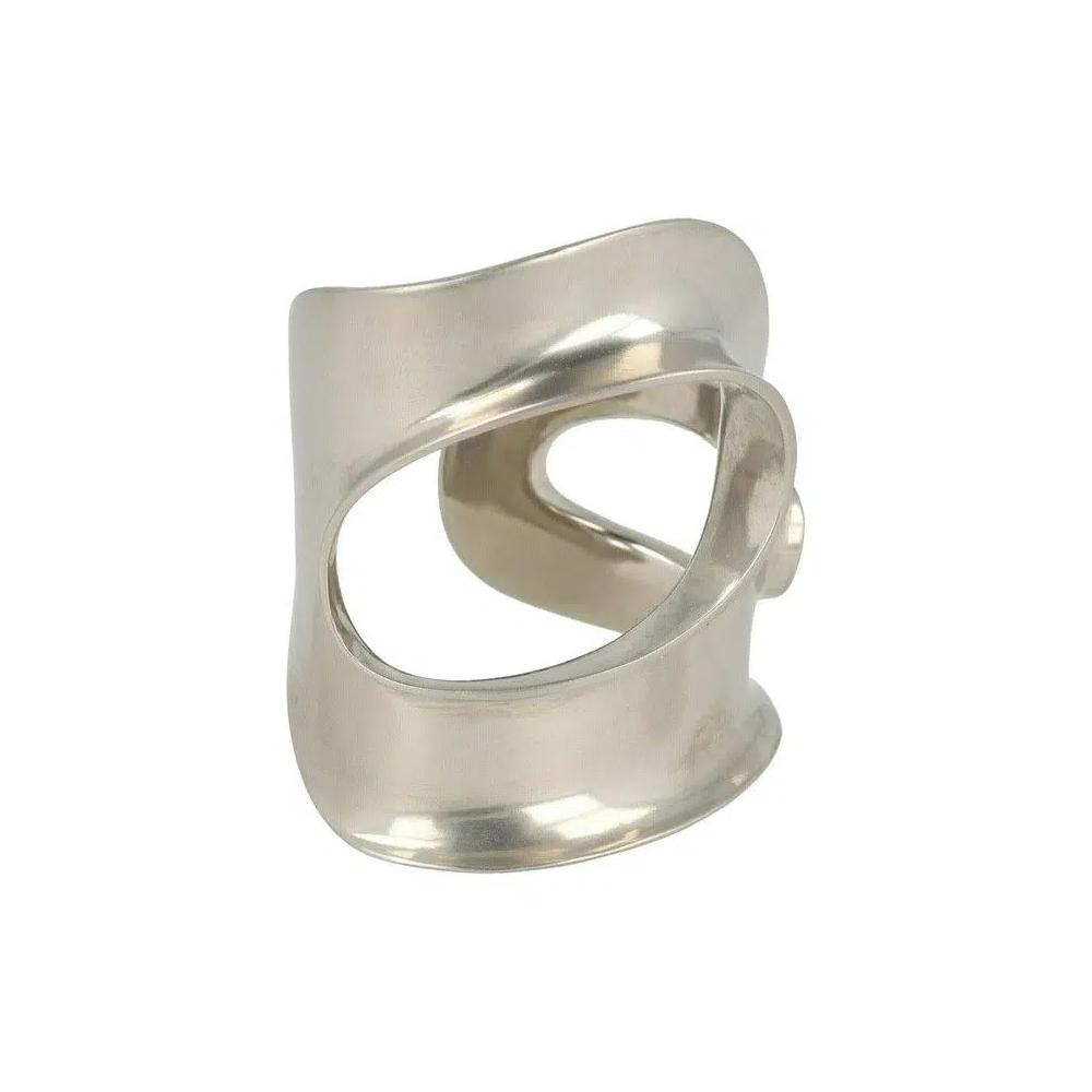 Браслеты Ferragamo Small Sculptural Cutout Cuff 'Серебряный' 1
