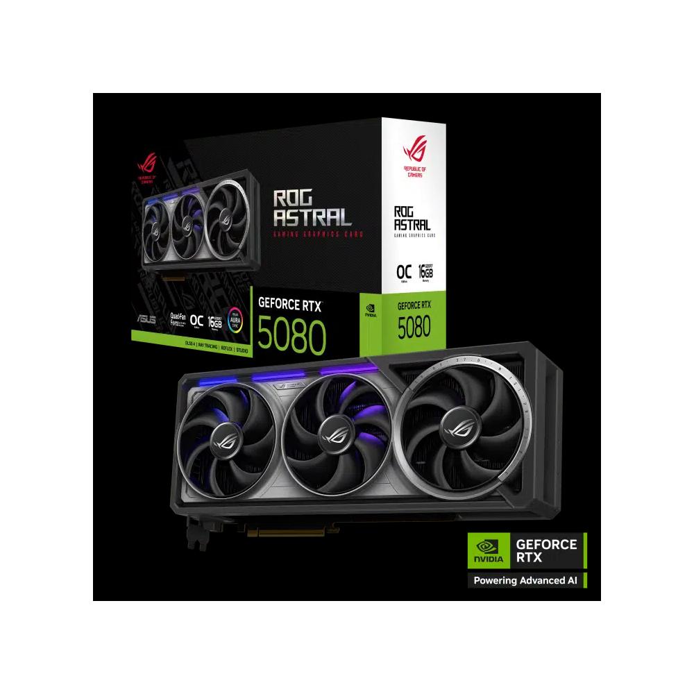 ASUS ROG Astral GeForce RTX 5080 16G OC видеокарта 9