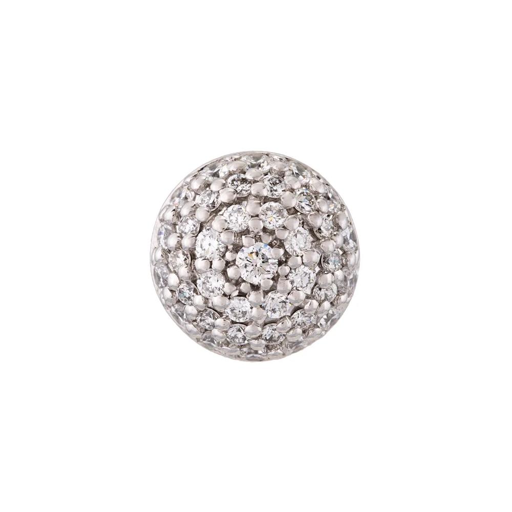 Серьга Black Caviar из белого золота с бриллиантами 1