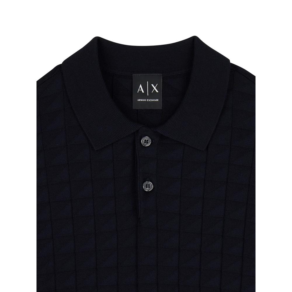 textured knit polo shirt 3