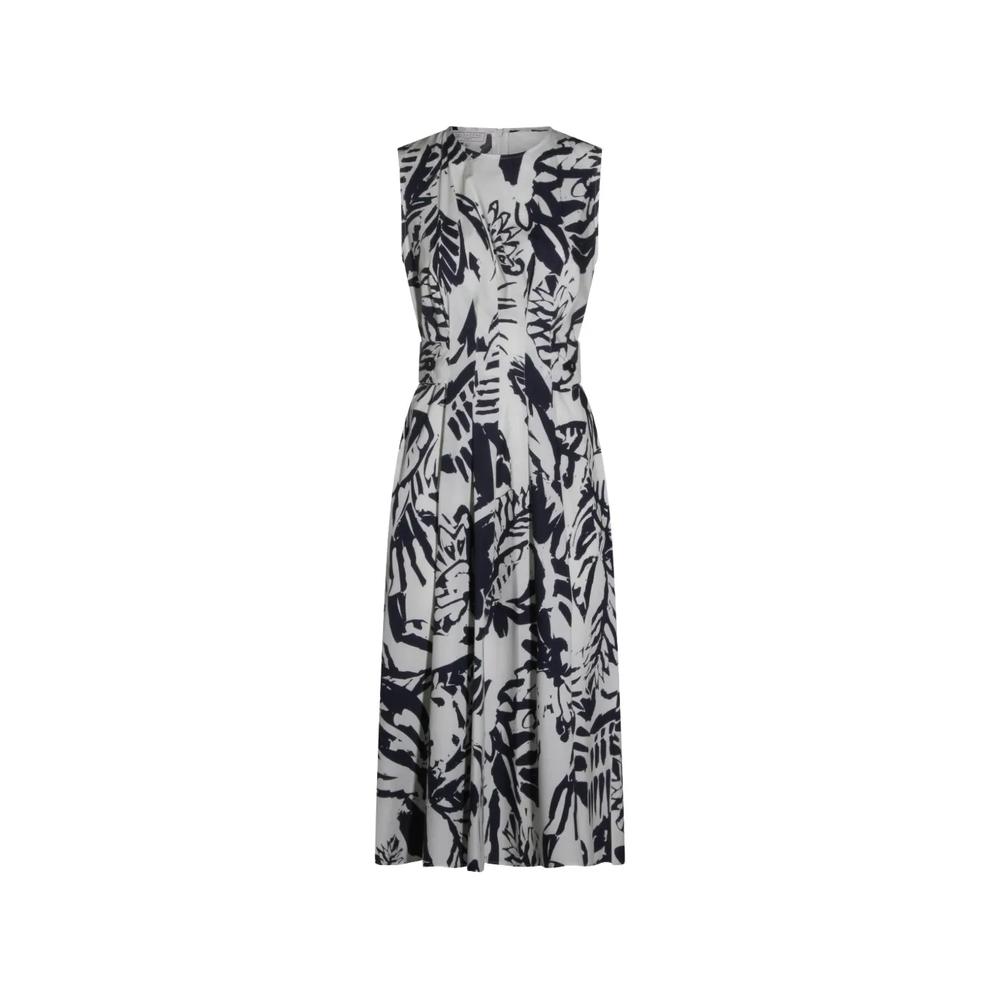 Платье на пуговицах с цветочным принтом 1