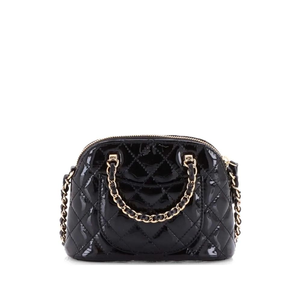 Сумка через плечо CC Dome Zip Quilted Patent Mini 2