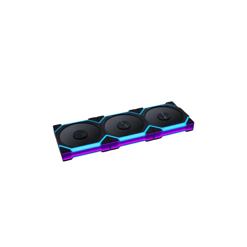 LIAN LI UNI FAN SL FLEX Reverse Blade 120mm 3 in 1 набор обратных вентиляторов - Black 1
