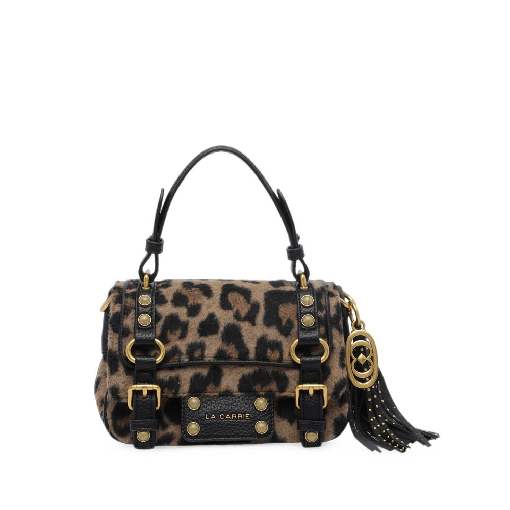 animal-print studded tote bag 1