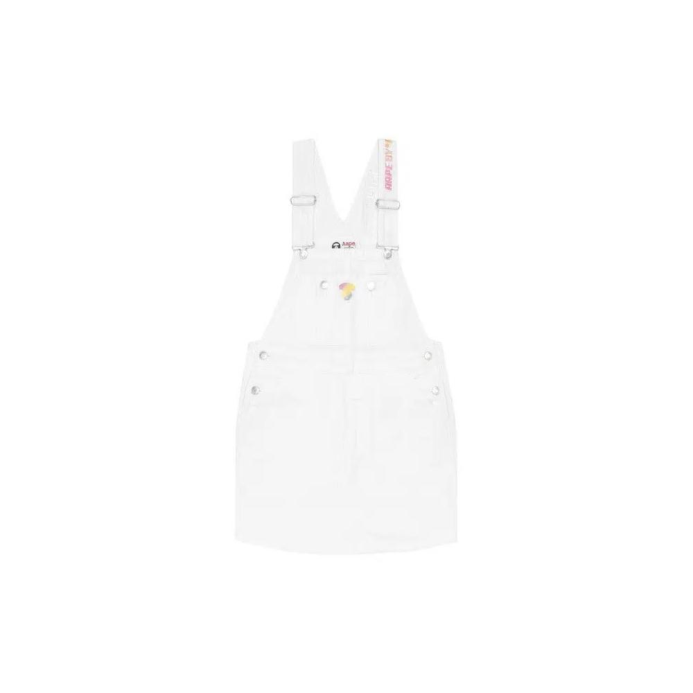 Платья AAPE Logo Dungaree Dress 'Белый' 1