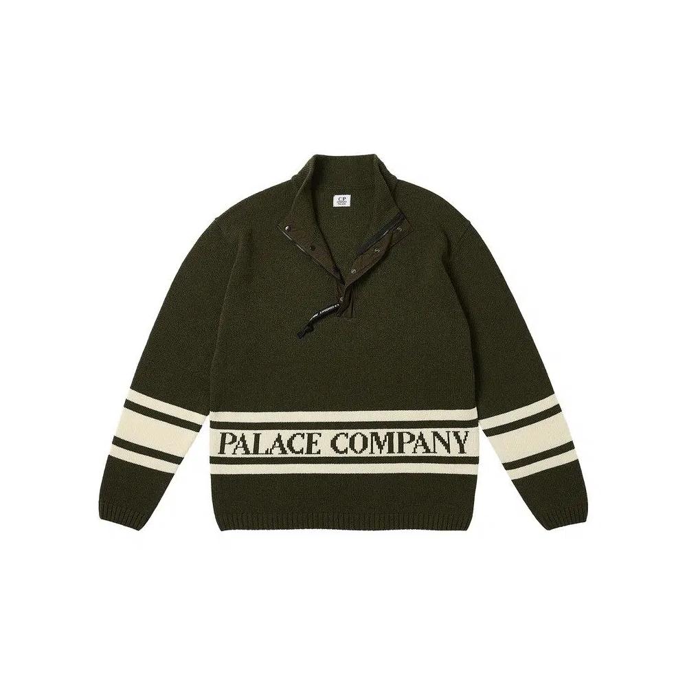 Свитеры Palace x C.P. Company Funnel Neck Knit 'Olive' 2