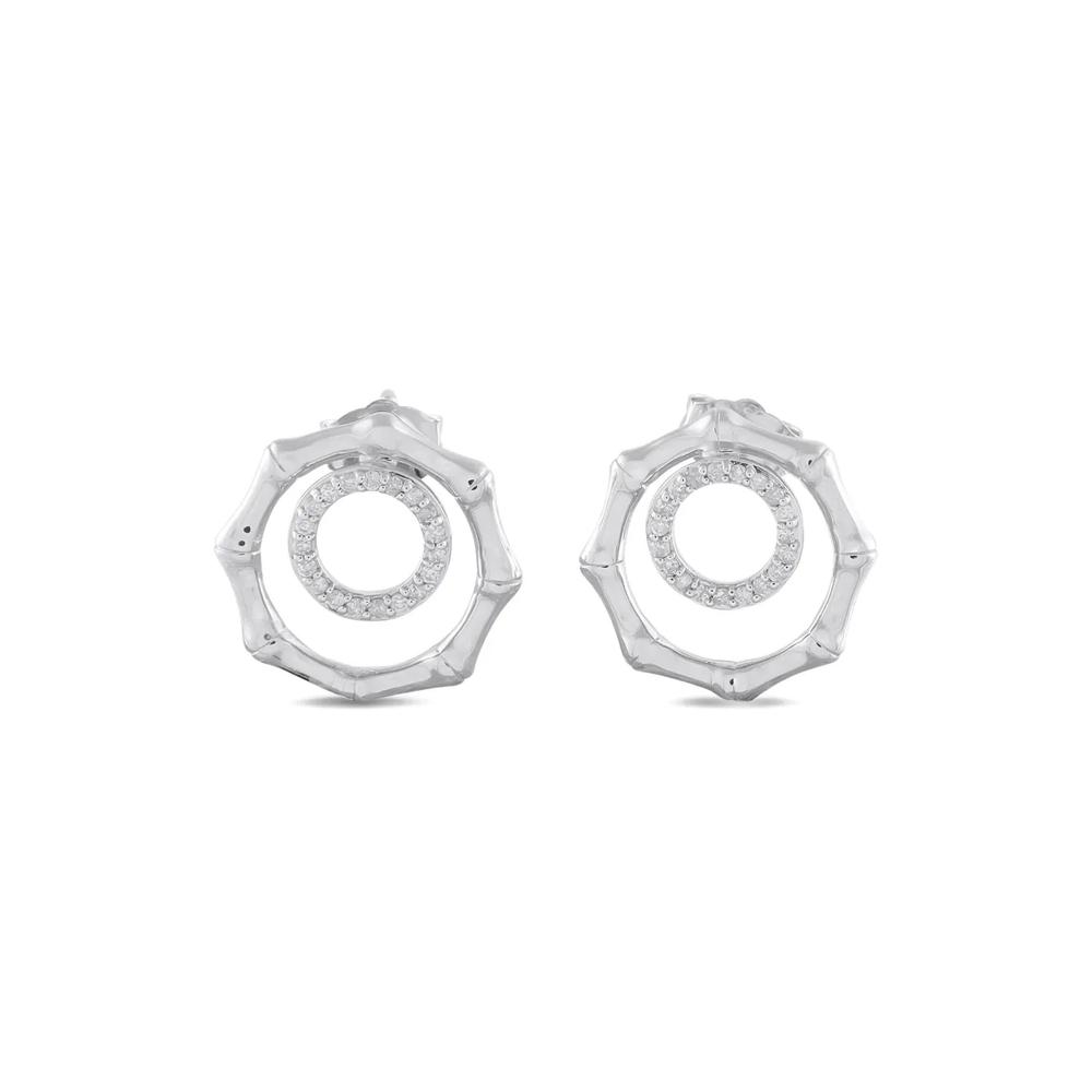 Серьги из белого золота с бриллиантами 2
