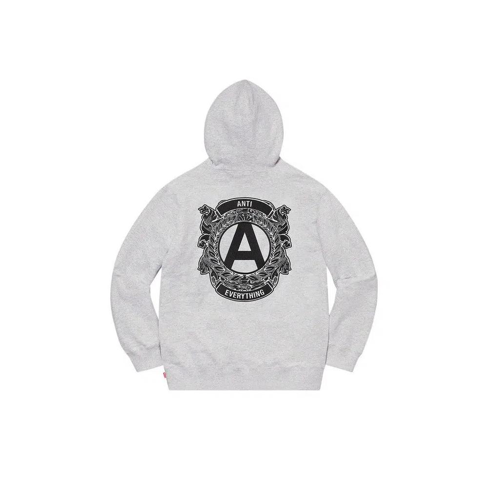Толстовка Supreme Anti Hooded Sweatshirt 'Ash Grey' 2