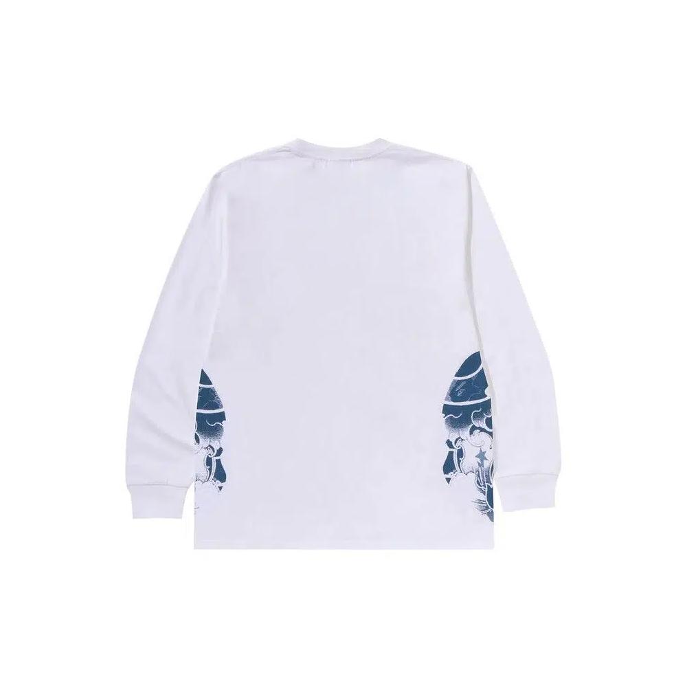 Футболки с длинным рукавом BAPE Japanese Tattoo Side Big Ape Head Long-Sleeve Tee 'White' 2