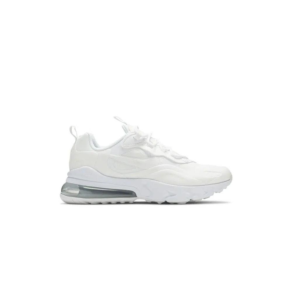 Кроссовки Nike Air Max 270 React GS «Triple White» 1
