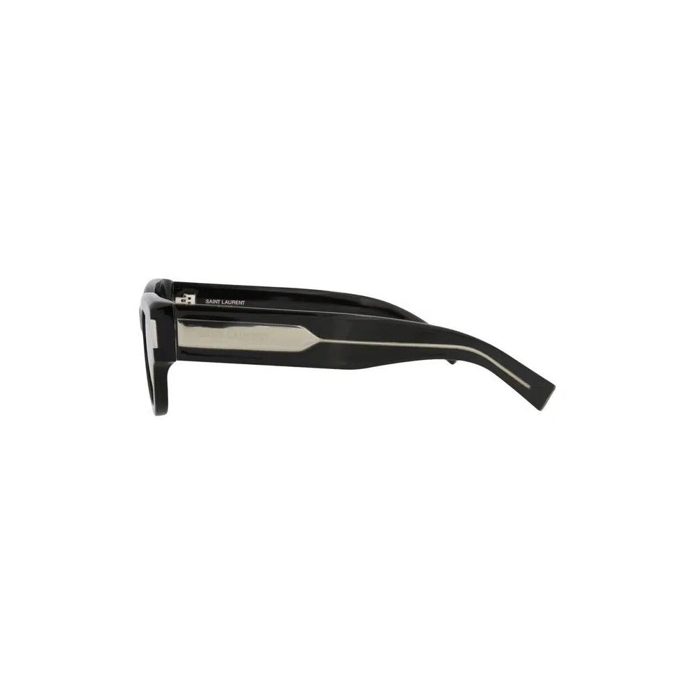 Очки Saint Laurent Cat Eye-Frame Recycled Acetate Sunglasses 'Черный кристально-серый' 3