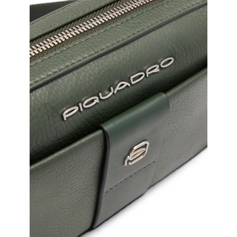 logo-plaque pebbled-leather clutch bag 5