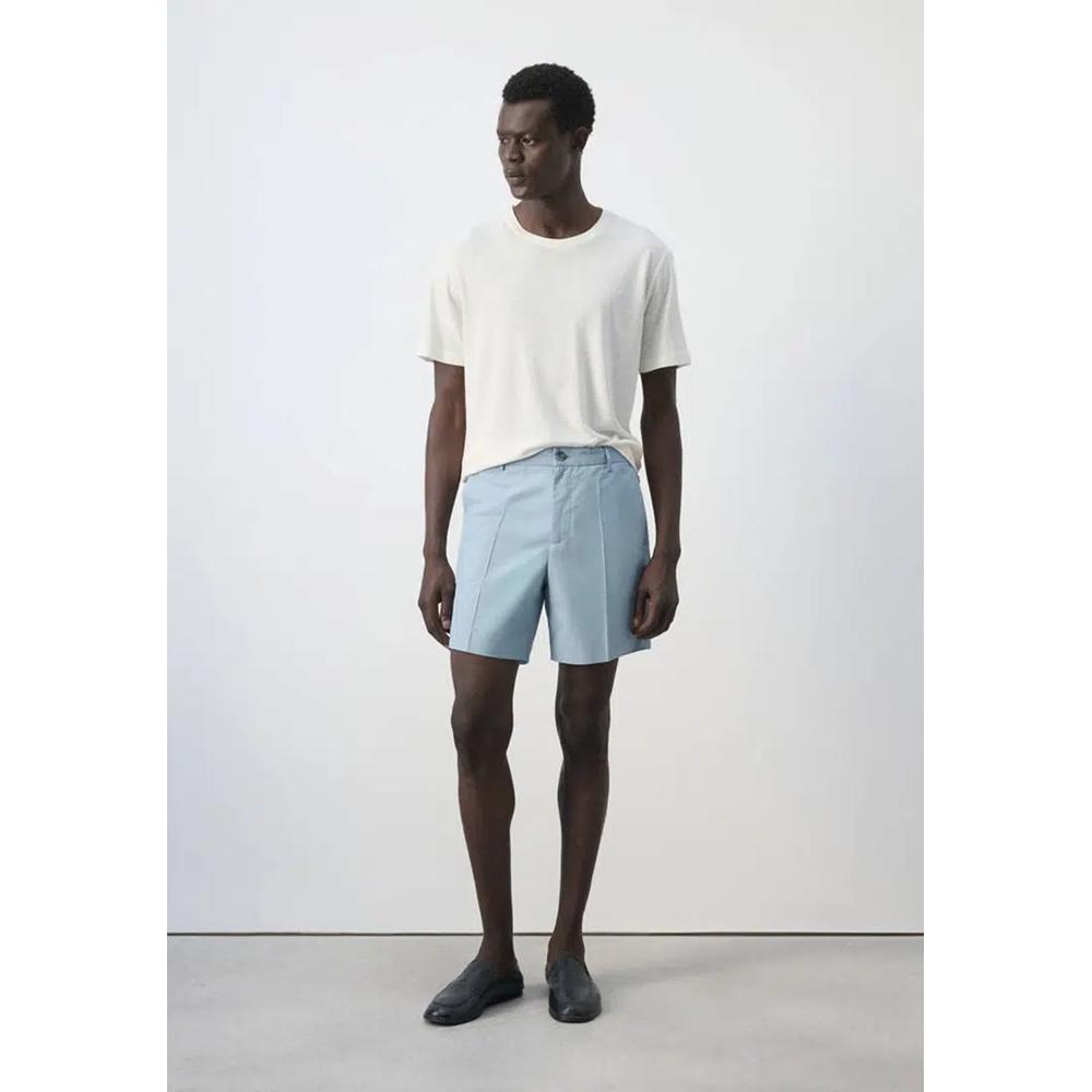 Льняная смесовая футболка Slim Fit 5