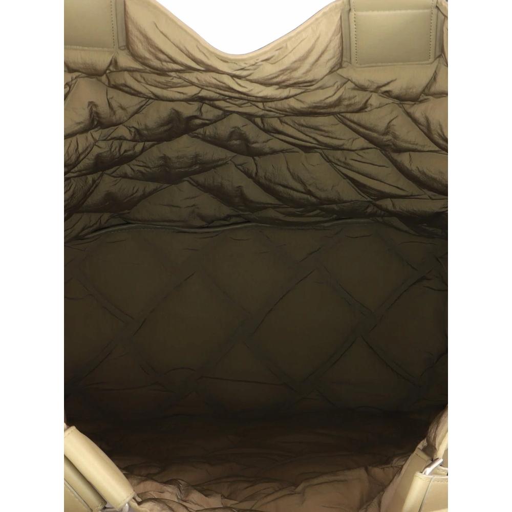 Hot Steam Padded Open Leather Tall tote bag 5