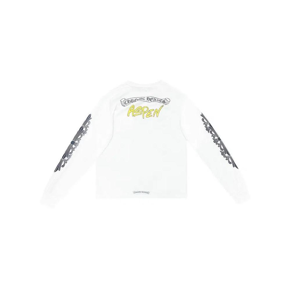 Футболки Chrome Hearts Aspen Floral Long-Sleeve 'White' 2