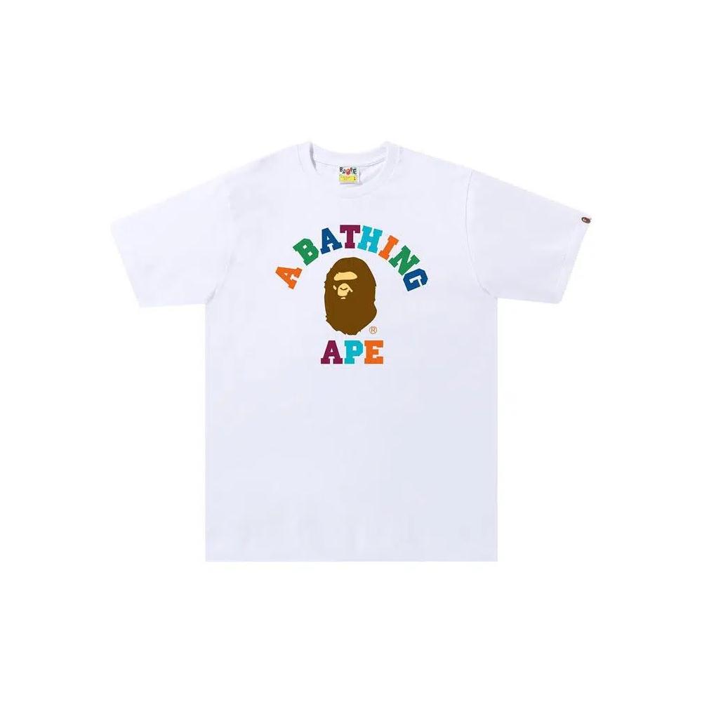 Футболки BAPE Colors College Tee 'Белый/Мультиколор' 1