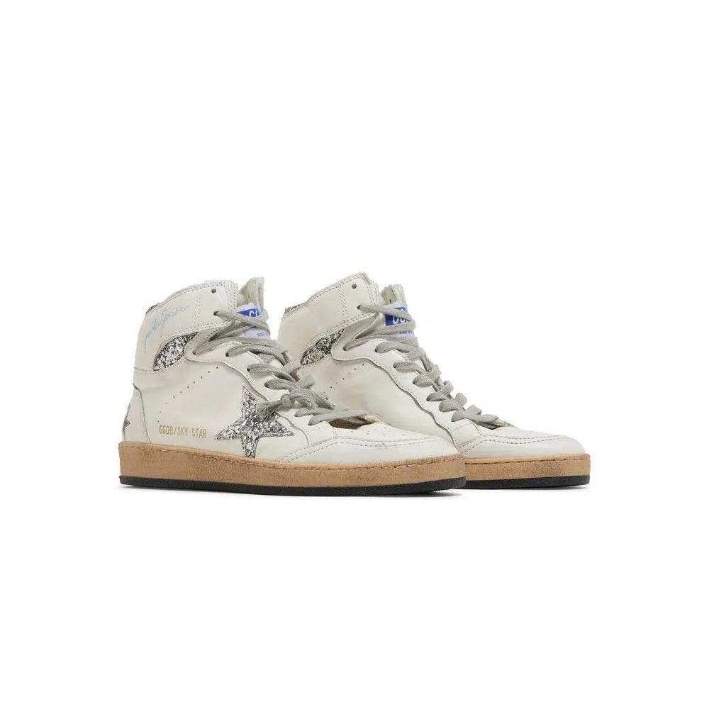 Кроссовки Golden Goose Wmns Sky Star 'White Silver Glitter' 8