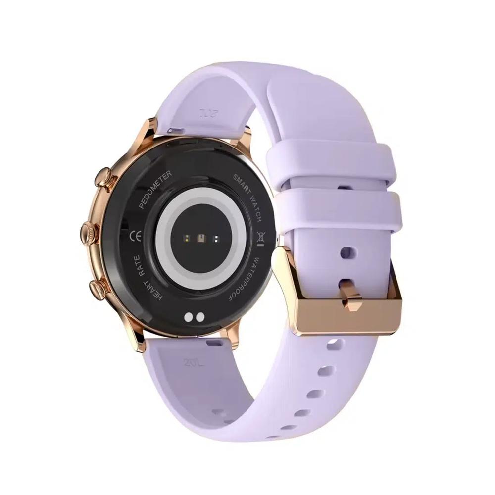 Женские умные часы с кристаллами, силиконовый ремешок - Bluetooth-звонки - IOS/Android 2