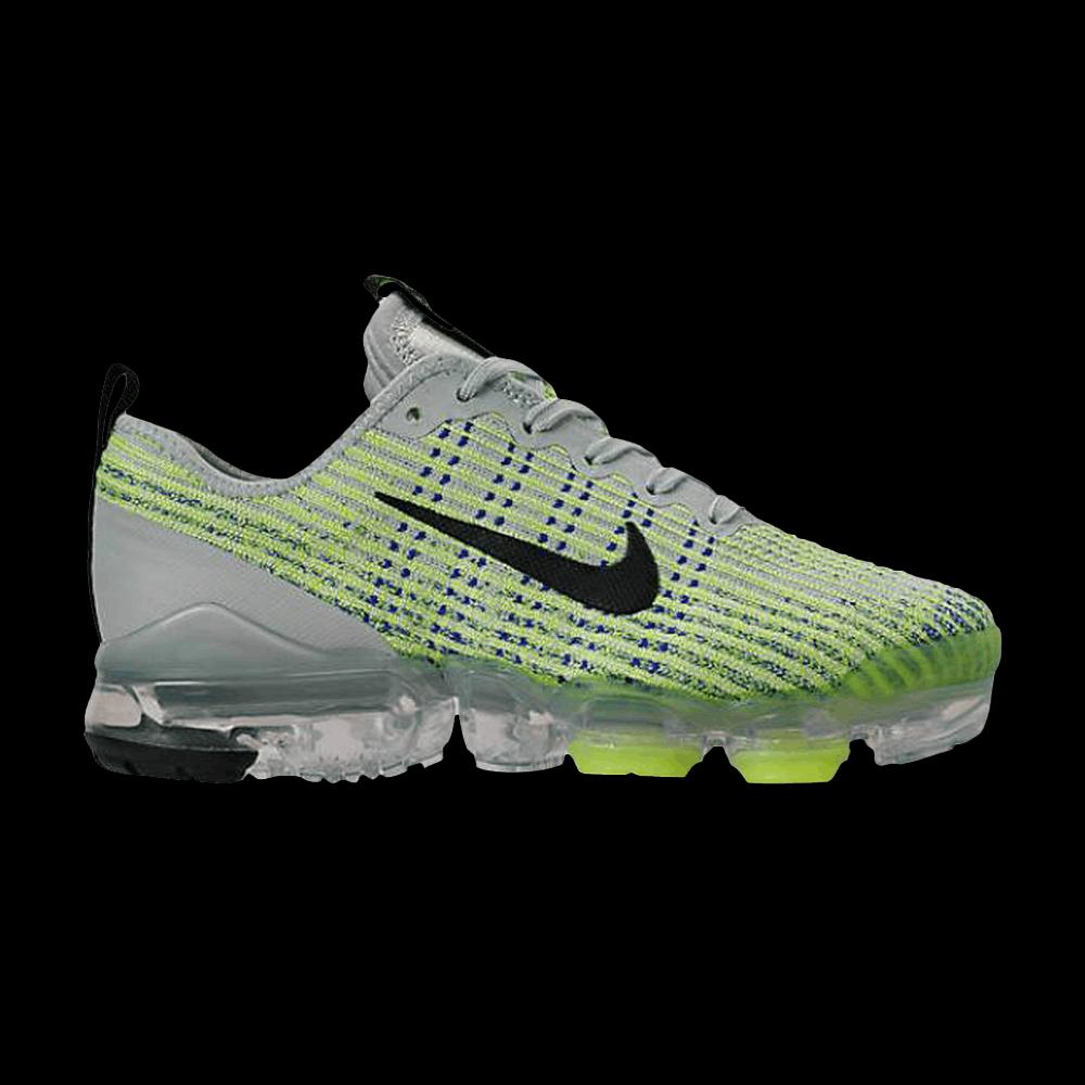 Кроссовки Nike Air VaporMax Flyknit 3 GS 'Light Silver Volt' 1