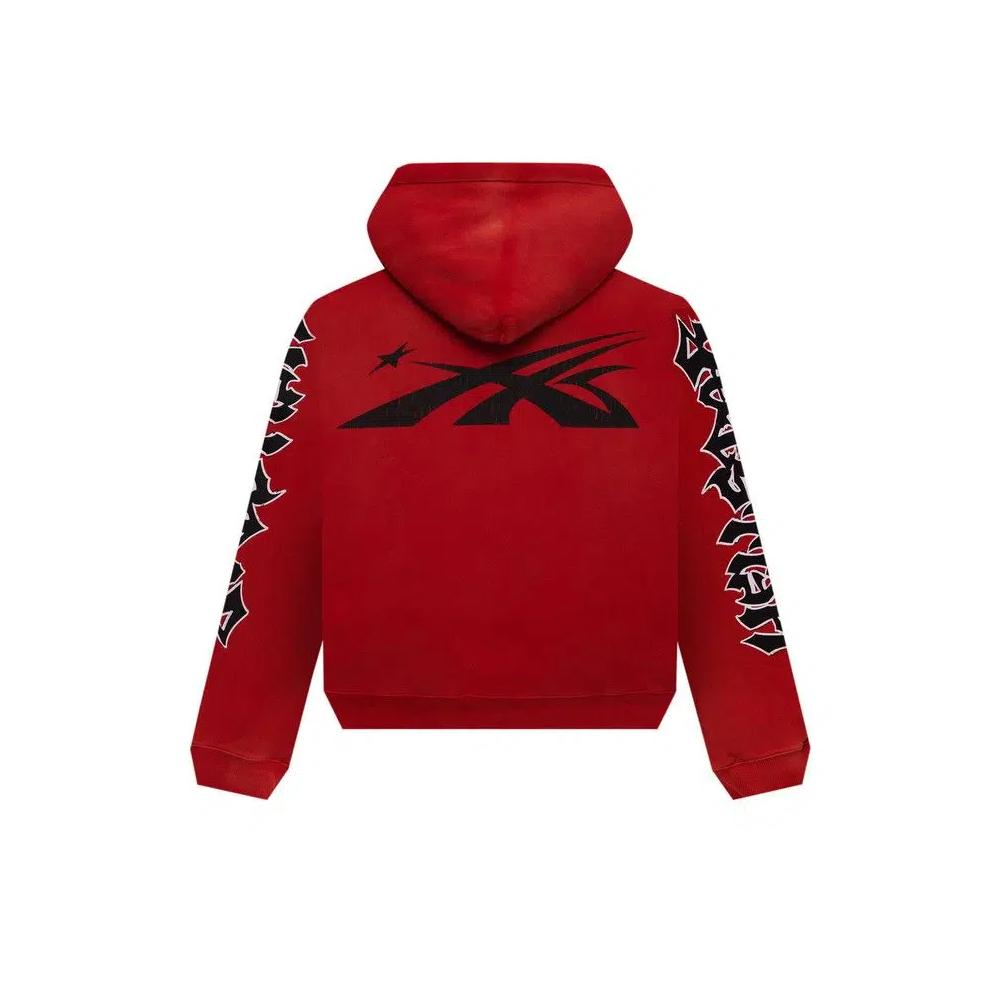 Худи Hellstar Halloween Skeleton Airbrushed Hoodie 'Red' 2