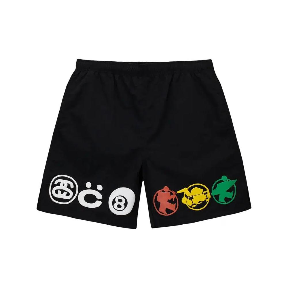 Плавки Stussy x Cactus Plant Flea Market Icon Watershort «Black» 1