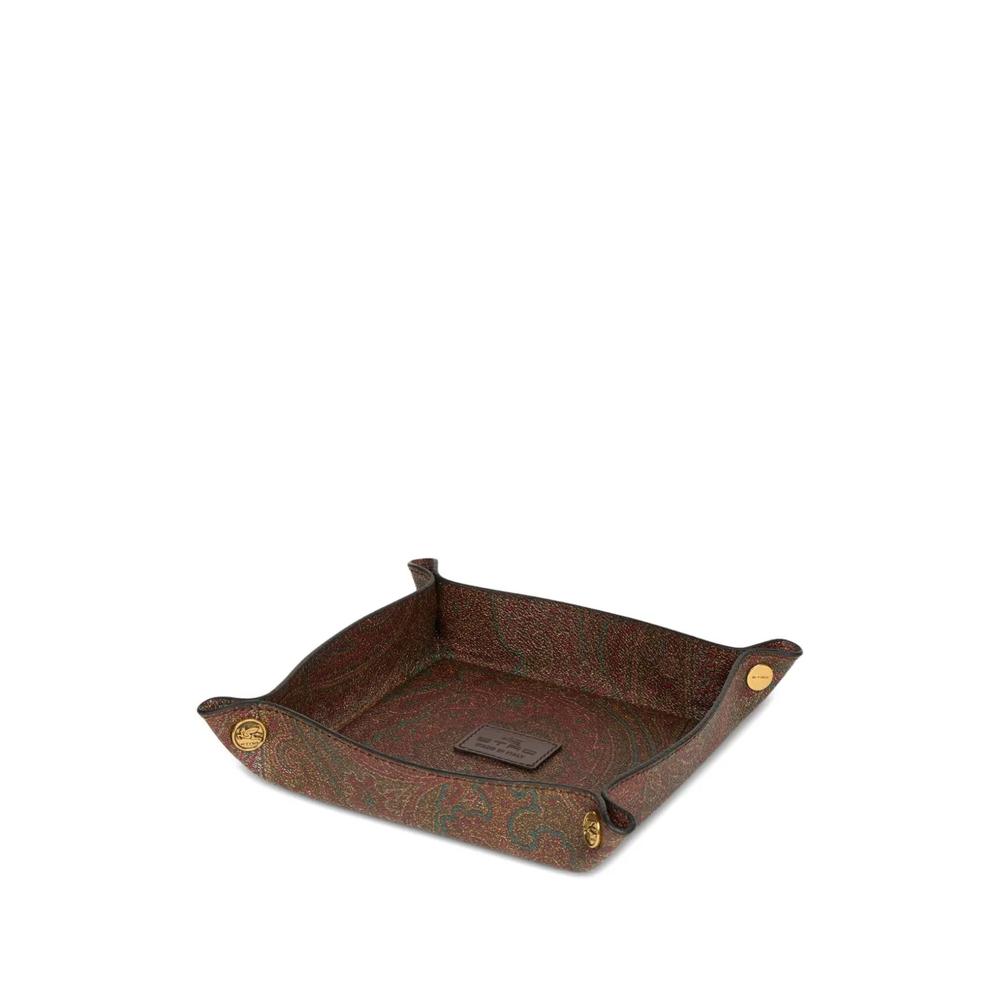 Квадратный поднос с узором пейсли (15 x 15 см) 2