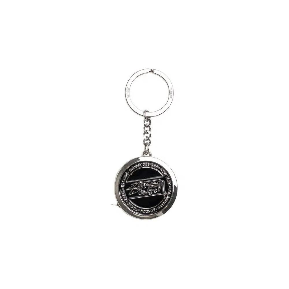 Брелоки и шнурки Stussy Measuring Tape Keychain 'Black' 1