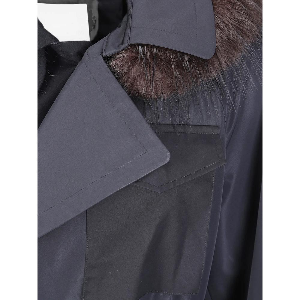 fur-trim belted coat 2