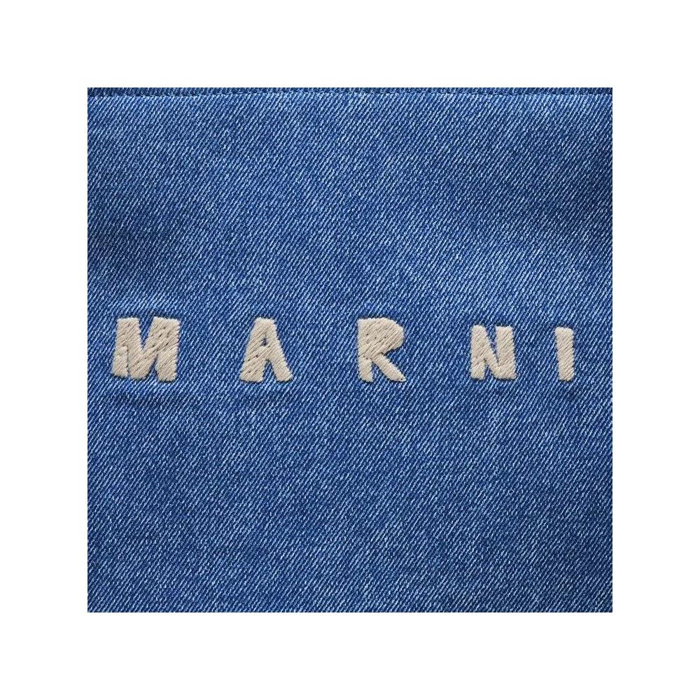 Сумки Marni Light Washed Denim Basket 'Ocean' 3