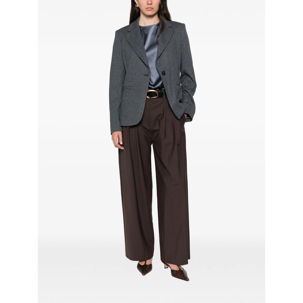 houndstooth-pattern single-breasted blazer 2
