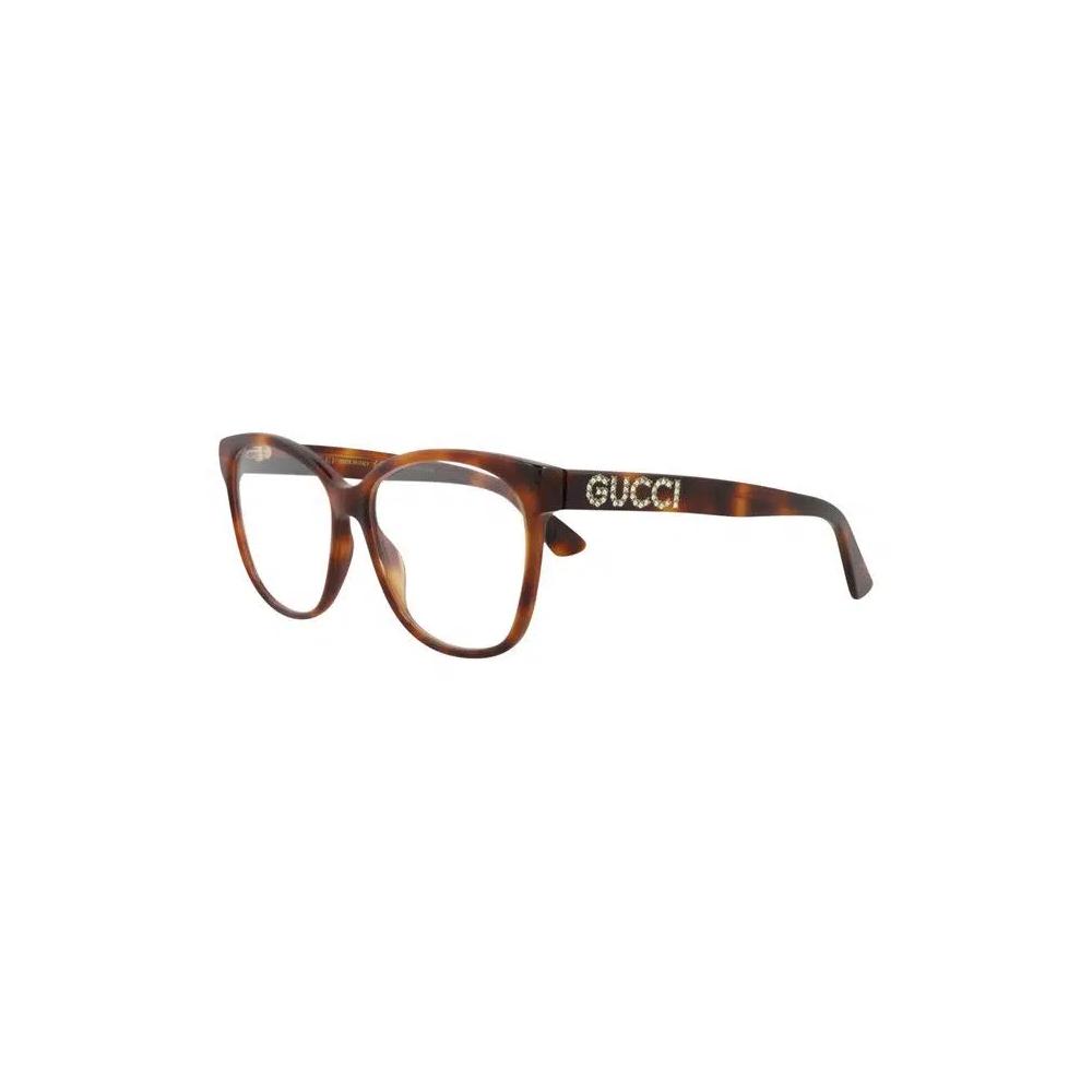 Очки Gucci Cat Eye-Frame Acetate Optical Frames 'Havana/Transparent' 3