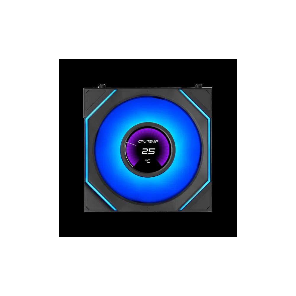 LIAN LI UNI FAN SL-INF LCD FLEX 120mm одиночный вентилятор - Black черный 1