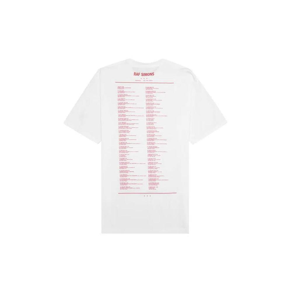 Футболки Raf Simons Tour T-Shirt 'Белый' 2