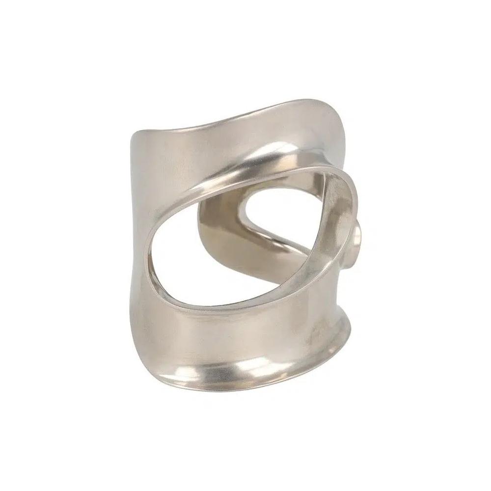 Браслеты Ferragamo Medium Sculptural Cutout Cuff 'Серебряный' 1